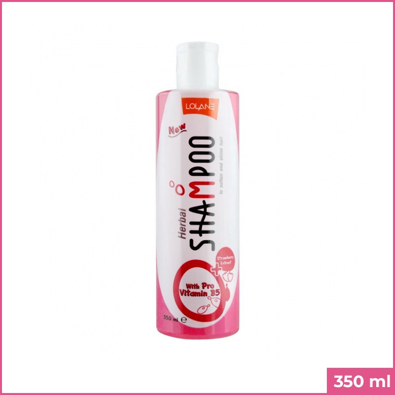 Lolane Herbal Shampoo with Pro-Vitamin B5 Strawberry Extract 350ml