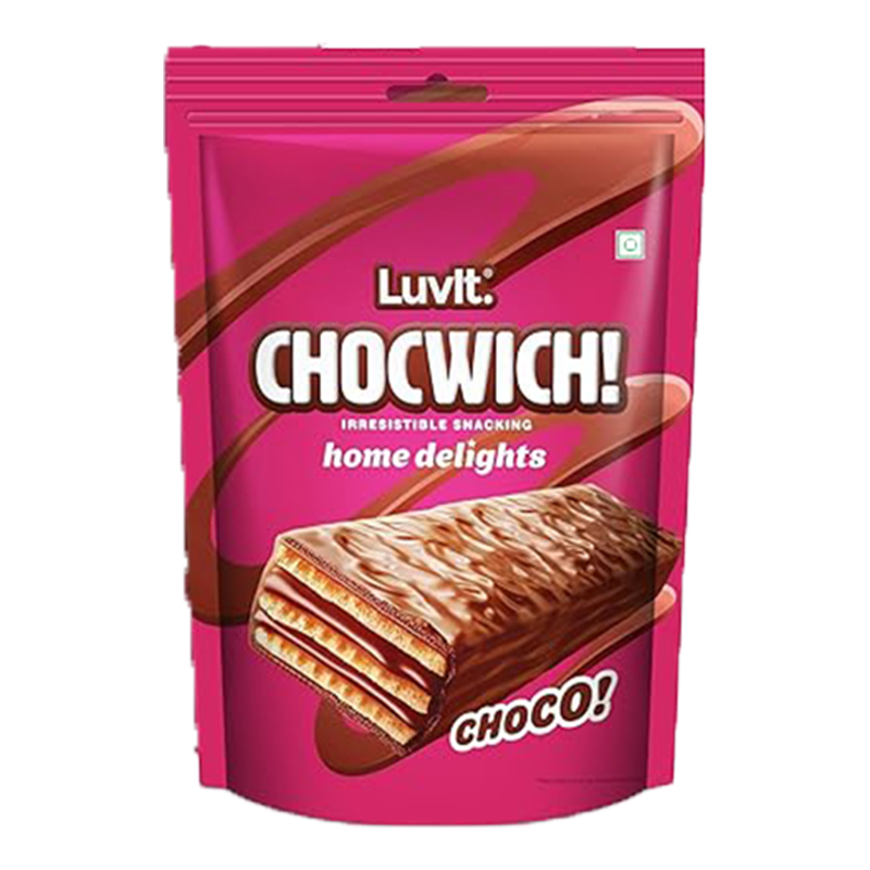 Luvit Chocowich Choco Coated Wafer Biscuit - 160gm