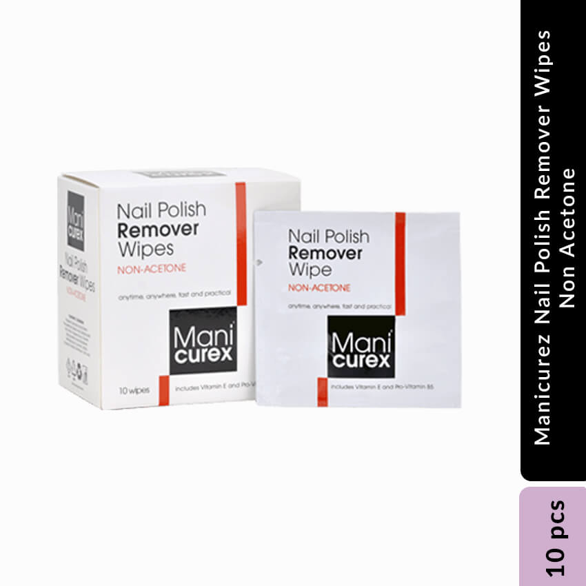 Manicurez Nail Polish Remover Wipes-Non Acetone , 10pcs