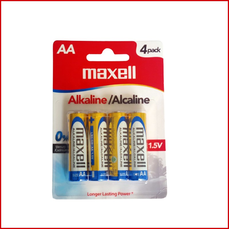 Maxell Alkaline AA 4Pcs