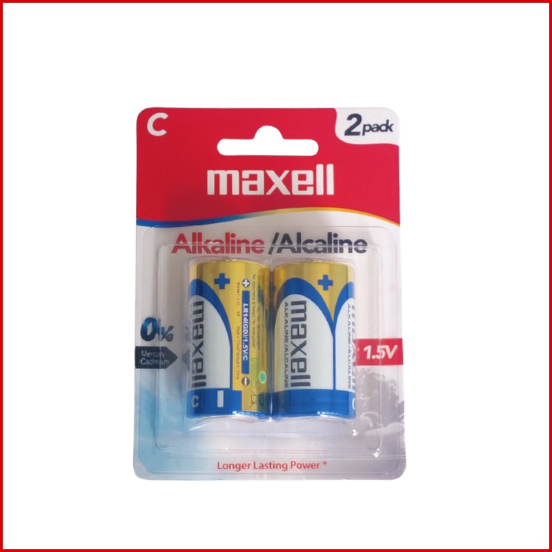 Maxell Alkaline C/1.5V 2Pcs 