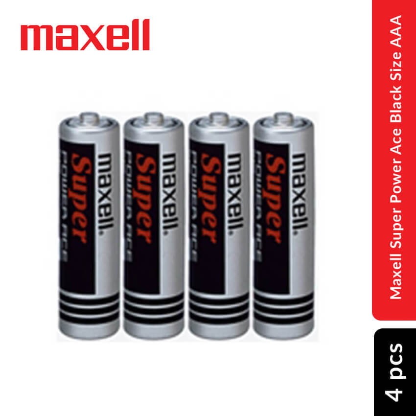 Maxell Super Power Ace Black Battery size AAA, 4 pcs