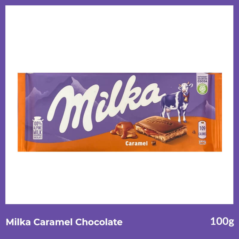 Milka Caramel Chocolate, 100gm