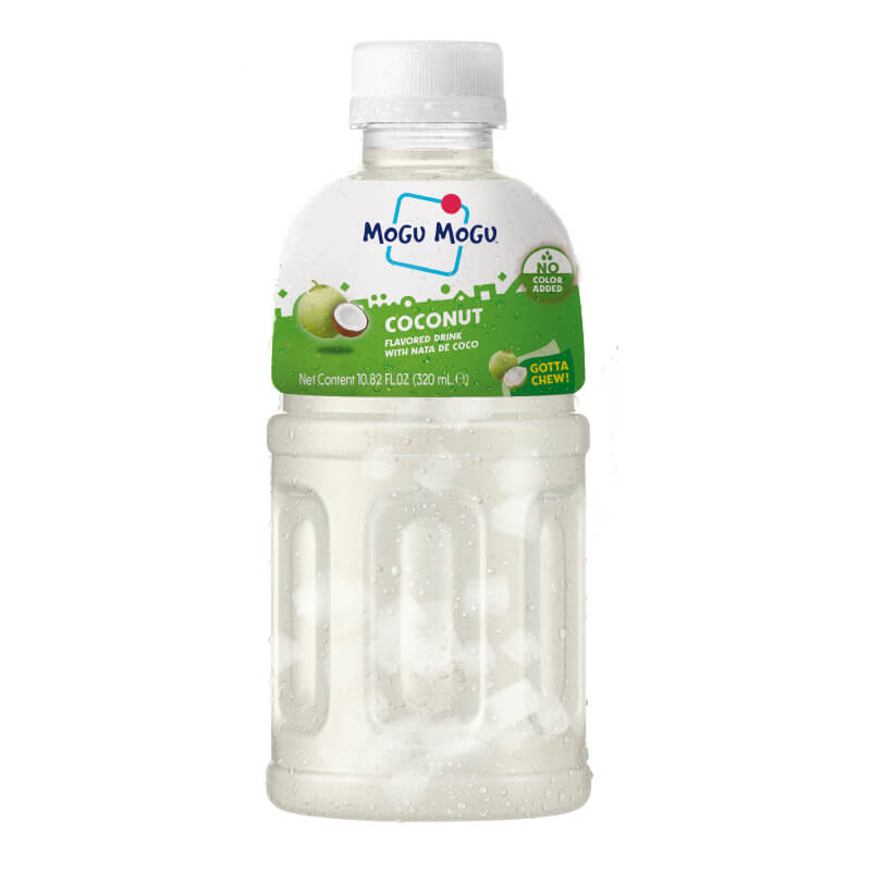 Mogu Mogu Coconut Flavored Drink with Nata De Coco, 320ml