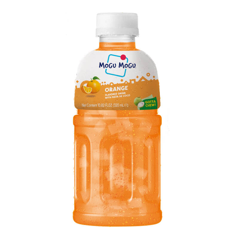 Mogu Mogu Orange Flavored Drink, 320ml