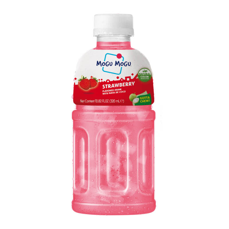 Mogu Mogu Strawberry Flavored Drink, 320ml