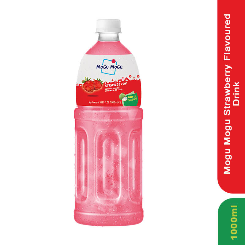 Mogu Mogu Strawberry Flavoured Drink, 1000ml