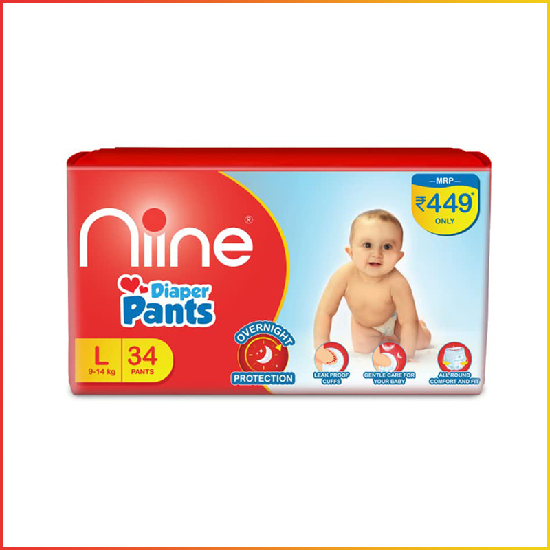 Niine Diaper Pants Large (9-14kg) 34 Pants