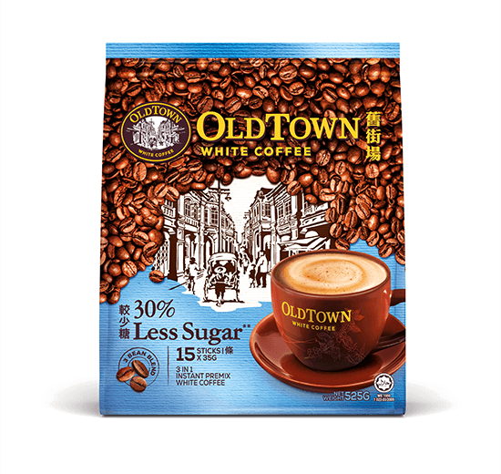 Old Town White Coffee Less Sugar, 525gm