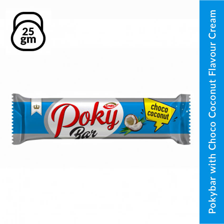 Pokybar with Choco Coconut Flavour Cream, 25 gm