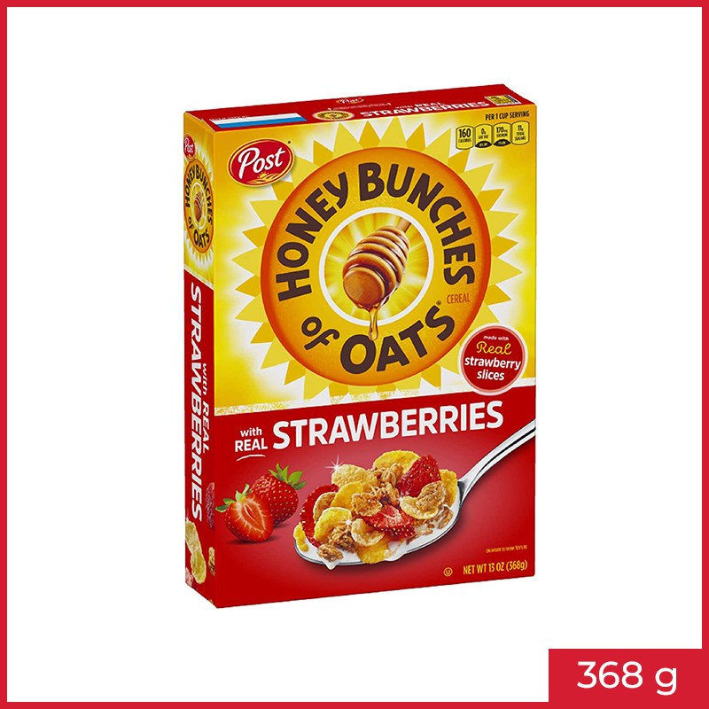 Post Honey Bunches Of Oats with Real Strawberries 13OZ (368G)