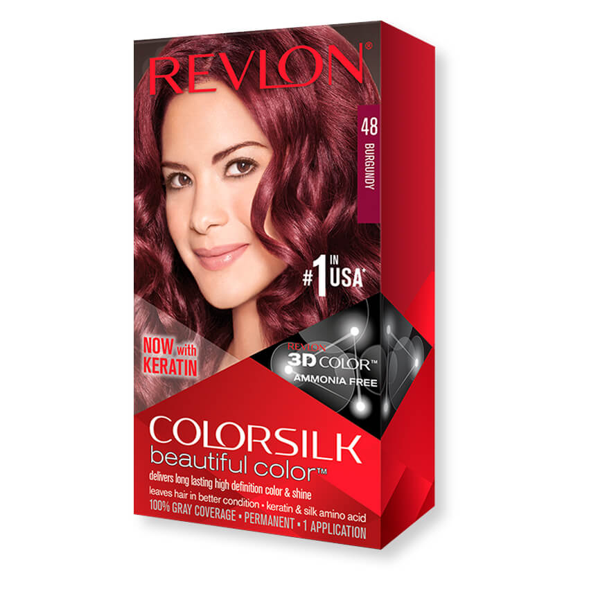 Revlon ColorSilk Hair Color, Burgundy [48]