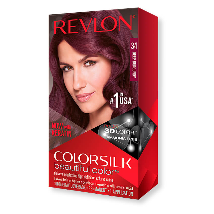 Revlon ColorSilk Hair Color, Deep Burgundy [34]