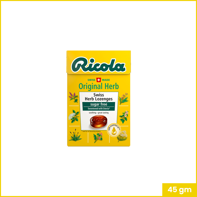 Ricola Swiss Herb SugarFree Candy Original 45gm