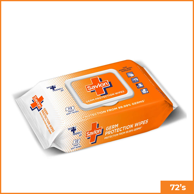 Savlon Germ Protection Wipes 72's