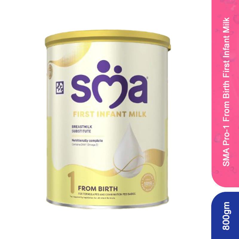 SMA Pro-1 From Birth First Infant Milk, 800gm