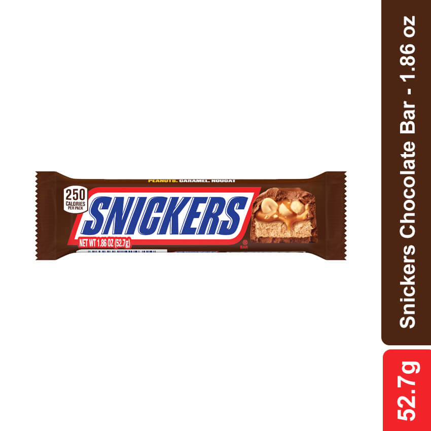 Snickers Chocolate Bar-1.86 oz, 52.7g