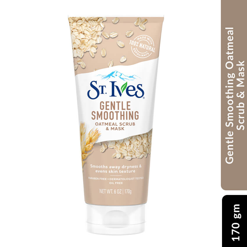 St. Ives Gentle Smoothing Oatmeal Scrub & Mask, 170 gm