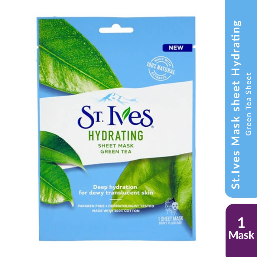 St. Ives Hydrating Sheet Mask Green Tea (1Pcs)