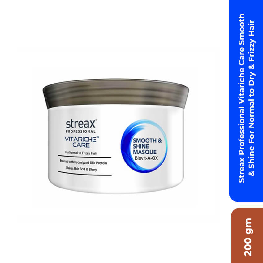 streax-professional-vitariche-care-smooth-shine-for-normal-to-dry-frizzy-hair-200g