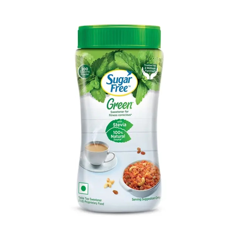 SUGAR FREE GREEN POWDER 200GM Jar