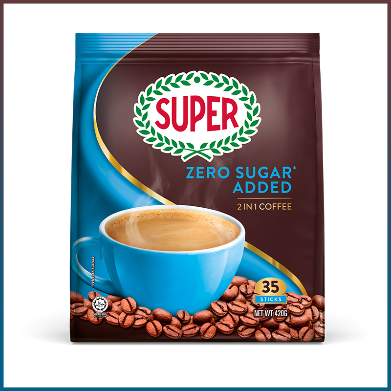 Super Coffee Zero Added Sugar 2 in 1 35's