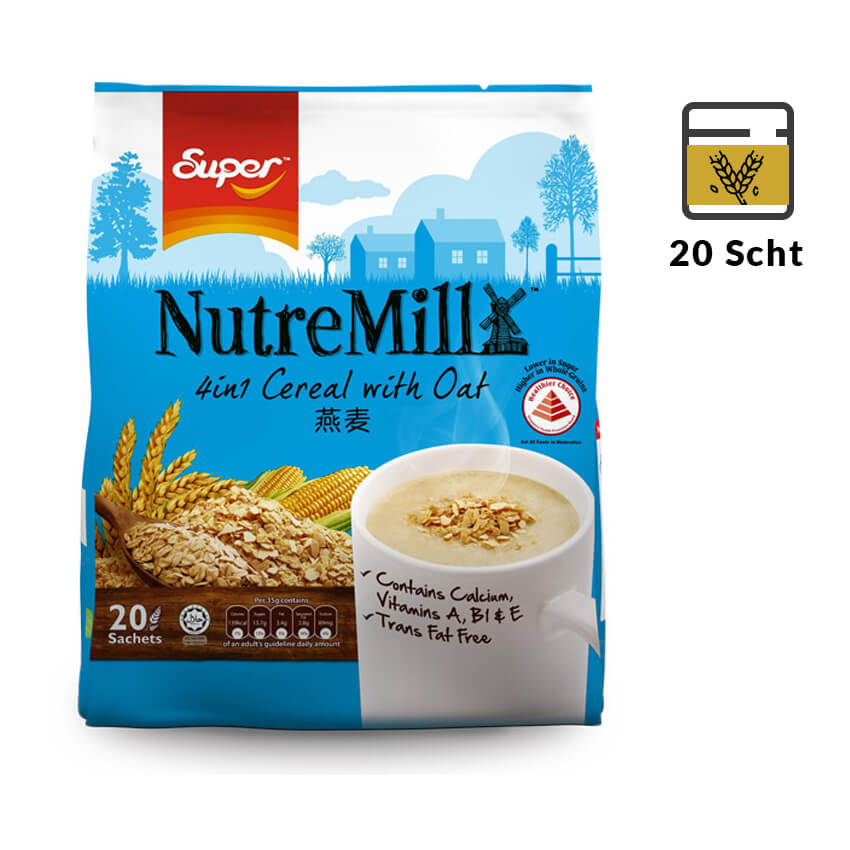 Super Nutremill 4 in 1 Cereal with Oats 20's