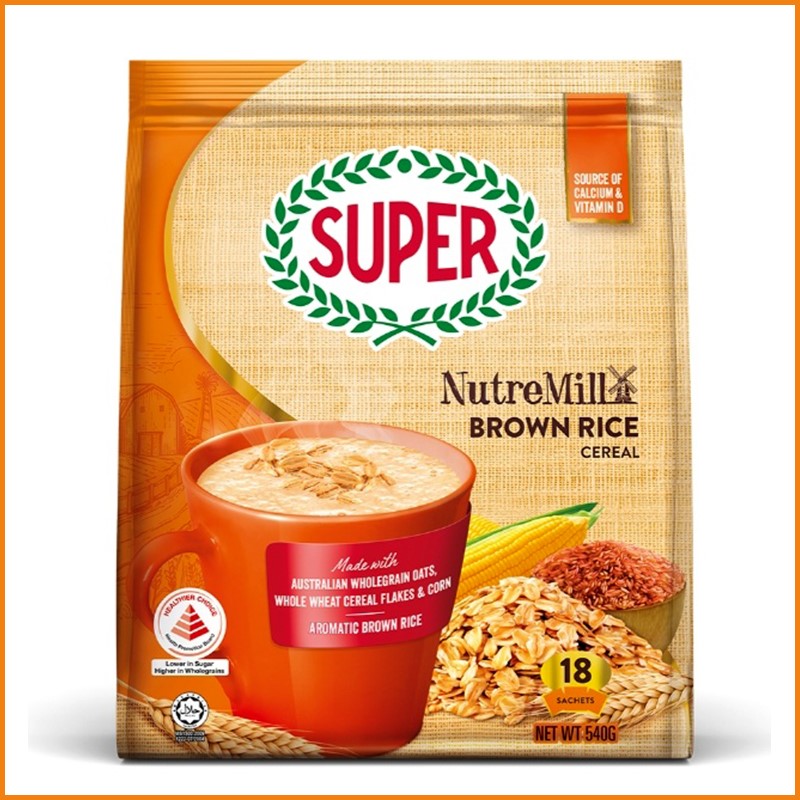 Super Nutremill Brown rice Cereal 18's