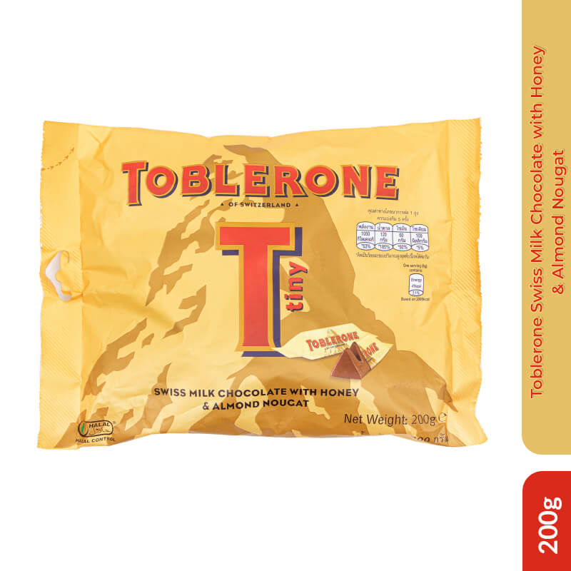 Toblerone Swiss Milk Chocolate with Honey & Almond Nougat,200g