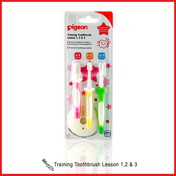 TRAINING TOOTHBRUSH LESSON 123 SET