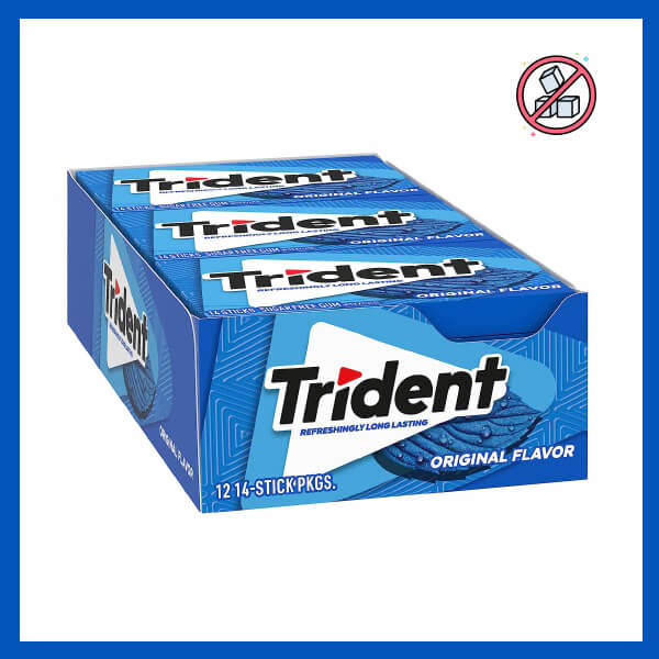 Trident Sugar Free Gum With Xylitol Original Flavour, 14's