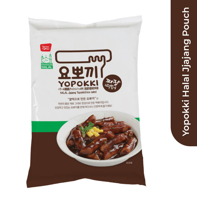 Yopokki Halal Tteokbokki Jjajang Pouch, 240gm