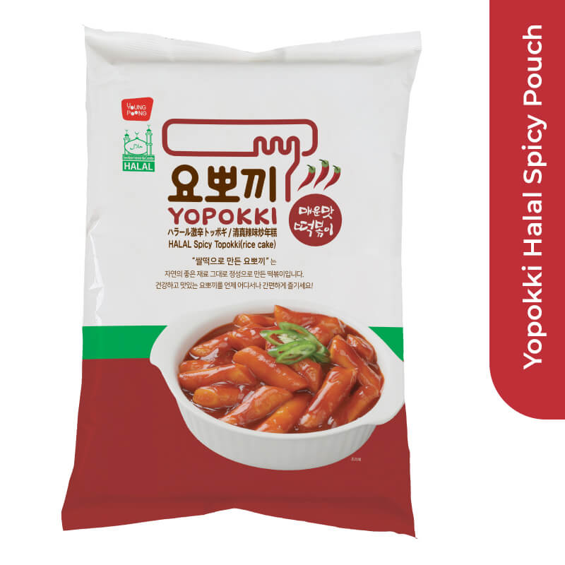 Yopokki Halal Tteokbokki Spicy Pouch, 240gm