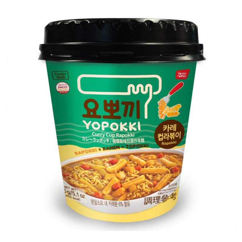 Yopokki Rapokki Curry Cup, 145gm