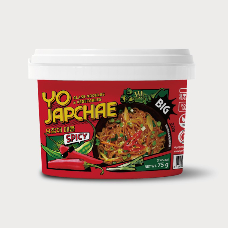 YOPOKKI Yo Japchae Glass Noodles & Vegetables Spicy Flavor - 75g