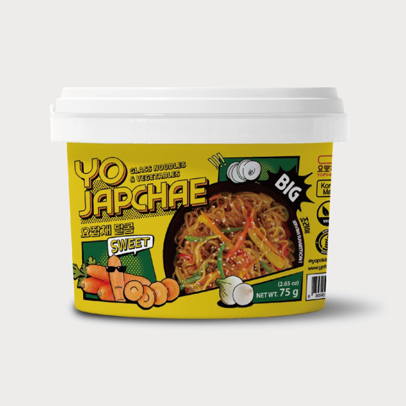 YOPOKKI Yo Japchae Glass Noodles & Vegetables Sweet Flavor - 75g